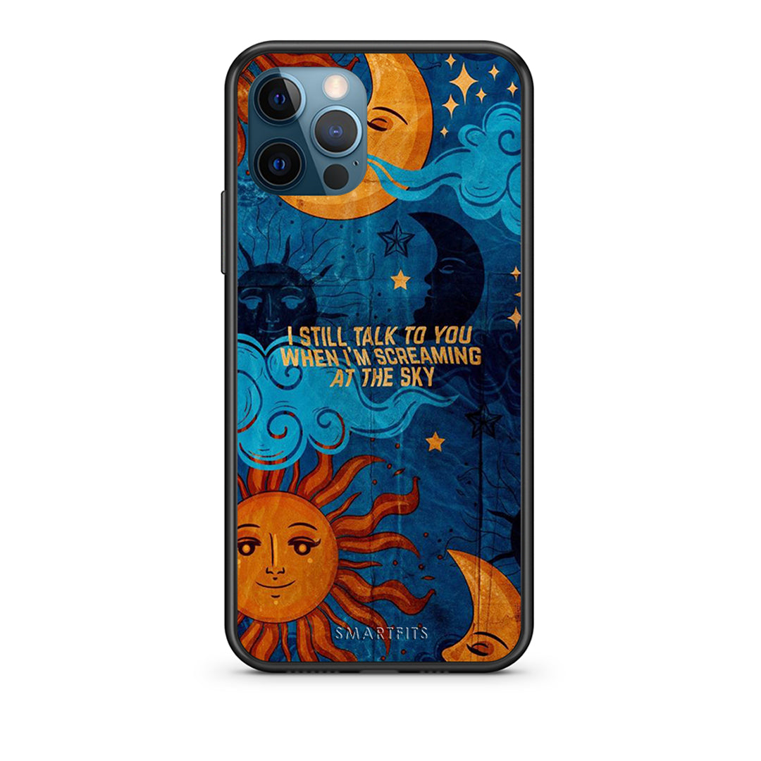 iPhone 12 Pro Max Screaming Sky θήκη από τη Smartfits με σχέδιο στο πίσω μέρος και μαύρο περίβλημα | Smartphone case with colorful back and black bezels by Smartfits