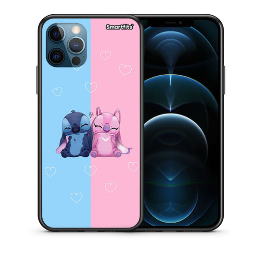 Θήκη iPhone 12 Pro Max Stitch And Angel από τη Smartfits με σχέδιο στο πίσω μέρος και μαύρο περίβλημα | iPhone 12 Pro Max Stitch And Angel case with colorful back and black bezels