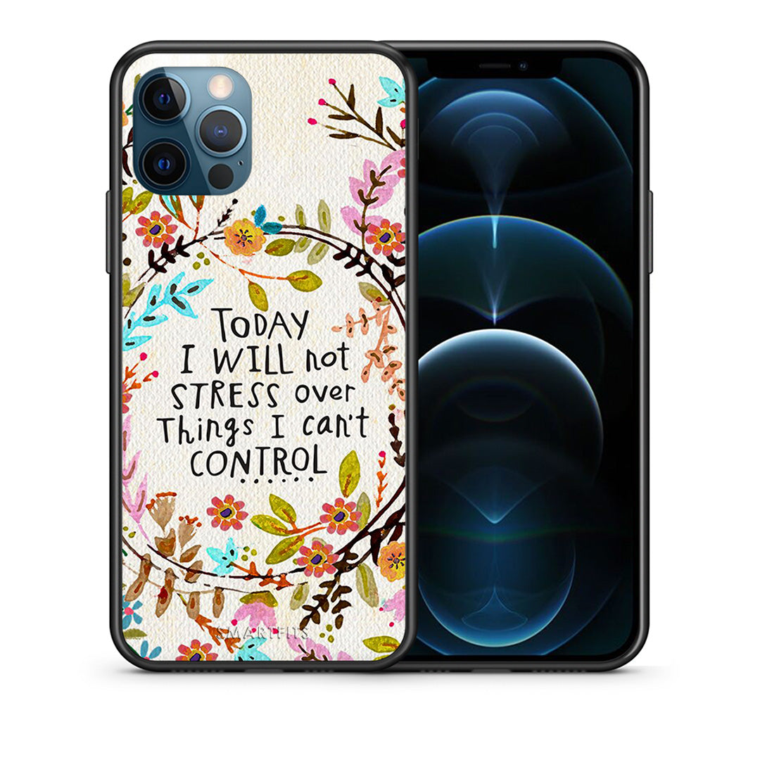 Θήκη iPhone 12 Pro Max Stress Over από τη Smartfits με σχέδιο στο πίσω μέρος και μαύρο περίβλημα | iPhone 12 Pro Max Stress Over case with colorful back and black bezels