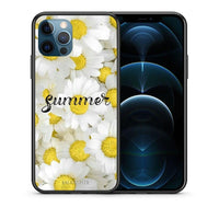 Thumbnail for Θήκη iPhone 12 Pro Max Summer Daisies από τη Smartfits με σχέδιο στο πίσω μέρος και μαύρο περίβλημα | iPhone 12 Pro Max Summer Daisies case with colorful back and black bezels