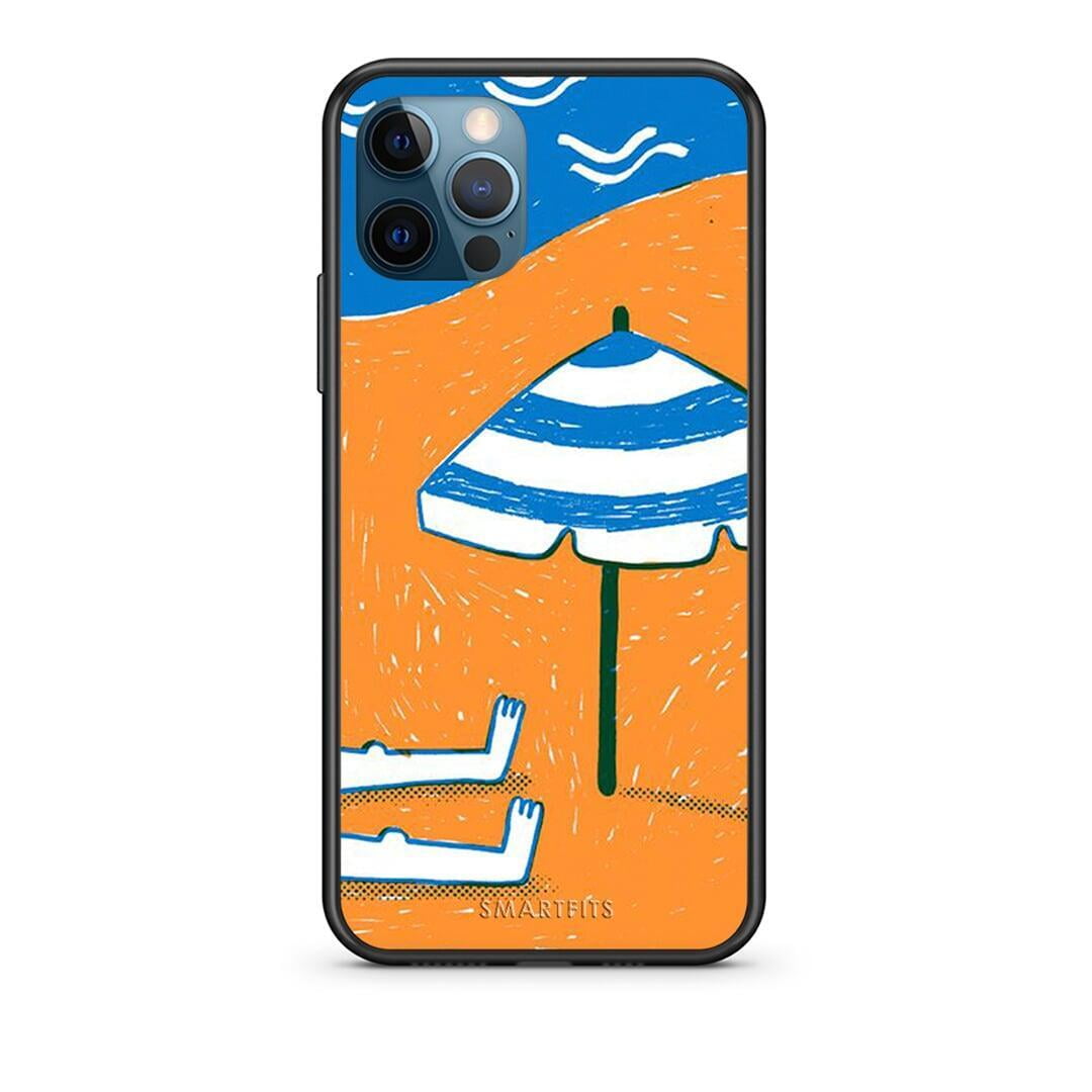 iPhone 12 Pro Max Summering Θήκη από τη Smartfits με σχέδιο στο πίσω μέρος και μαύρο περίβλημα | Smartphone case with colorful back and black bezels by Smartfits