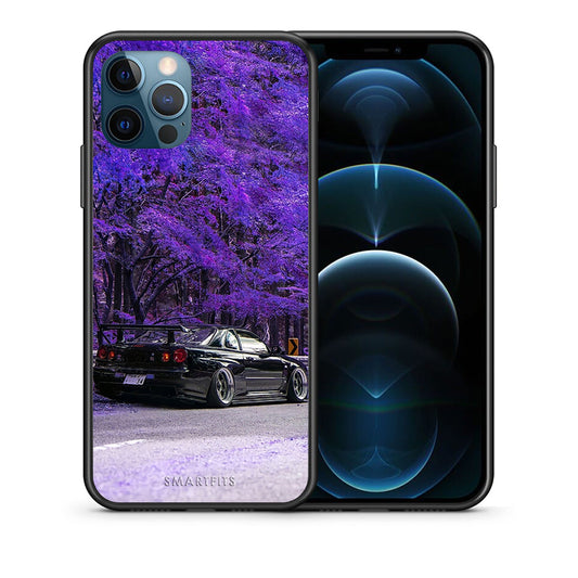 Θήκη Αγίου Βαλεντίνου iPhone 12 Pro Max Super Car από τη Smartfits με σχέδιο στο πίσω μέρος και μαύρο περίβλημα | iPhone 12 Pro Max Super Car case with colorful back and black bezels