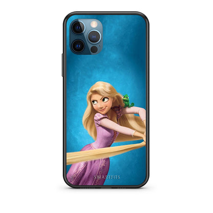 iPhone 12 Pro Max Tangled 2 Θήκη Αγίου Βαλεντίνου από τη Smartfits με σχέδιο στο πίσω μέρος και μαύρο περίβλημα | Smartphone case with colorful back and black bezels by Smartfits