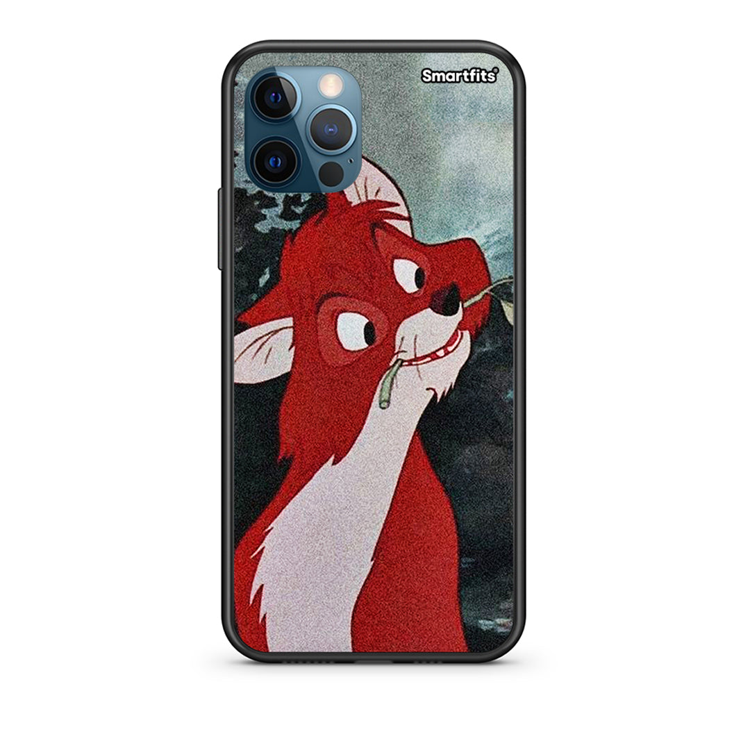 iPhone 12 Pro Max Tod And Vixey Love 1 Θήκη από τη Smartfits με σχέδιο στο πίσω μέρος και μαύρο περίβλημα | Smartphone case with colorful back and black bezels by Smartfits