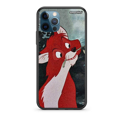 iPhone 12 Pro Max Tod And Vixey Love 1 Θήκη από τη Smartfits με σχέδιο στο πίσω μέρος και μαύρο περίβλημα | Smartphone case with colorful back and black bezels by Smartfits