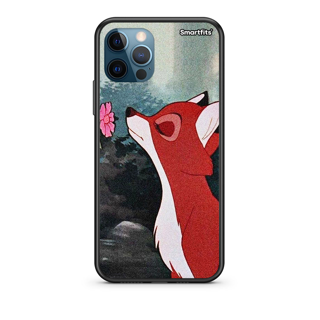 iPhone 12 Pro Max Tod And Vixey Love 2 Θήκη από τη Smartfits με σχέδιο στο πίσω μέρος και μαύρο περίβλημα | Smartphone case with colorful back and black bezels by Smartfits