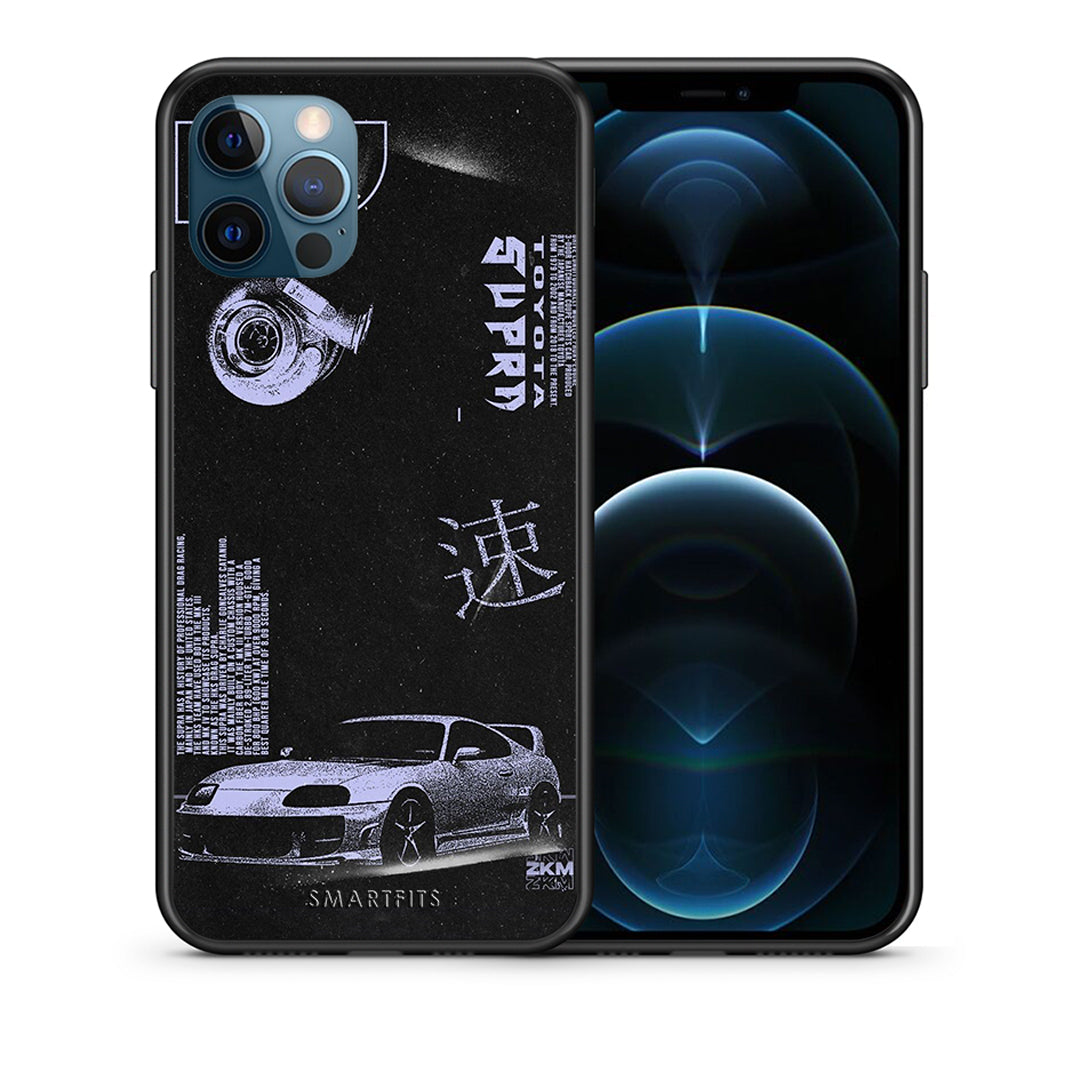 Θήκη Αγίου Βαλεντίνου iPhone 12 Pro Max Tokyo Drift από τη Smartfits με σχέδιο στο πίσω μέρος και μαύρο περίβλημα | iPhone 12 Pro Max Tokyo Drift case with colorful back and black bezels