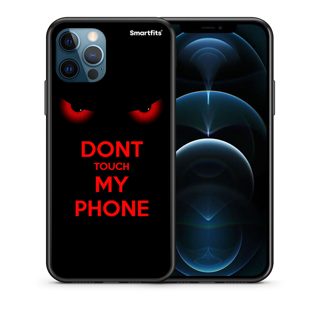 Θήκη iPhone 12 Pro Max Touch My Phone από τη Smartfits με σχέδιο στο πίσω μέρος και μαύρο περίβλημα | iPhone 12 Pro Max Touch My Phone case with colorful back and black bezels