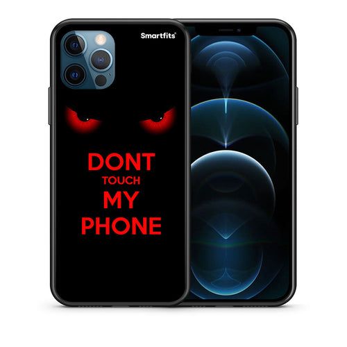 Θήκη iPhone 12 Pro Max Touch My Phone από τη Smartfits με σχέδιο στο πίσω μέρος και μαύρο περίβλημα | iPhone 12 Pro Max Touch My Phone case with colorful back and black bezels