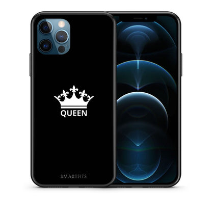 Θήκη iPhone 12 Pro Max Queen Valentine από τη Smartfits με σχέδιο στο πίσω μέρος και μαύρο περίβλημα | iPhone 12 Pro Max Queen Valentine case with colorful back and black bezels