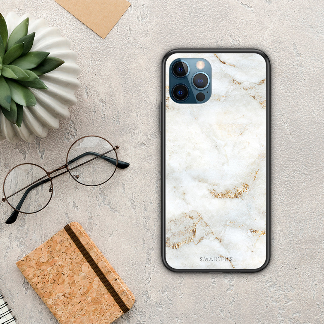 White Gold Marble - iPhone 12 Pro Max θήκη