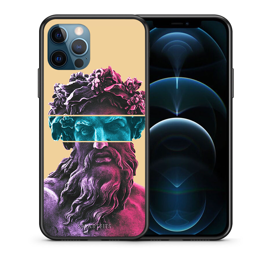 Θήκη Αγίου Βαλεντίνου iPhone 12 Pro Max Zeus Art από τη Smartfits με σχέδιο στο πίσω μέρος και μαύρο περίβλημα | iPhone 12 Pro Max Zeus Art case with colorful back and black bezels