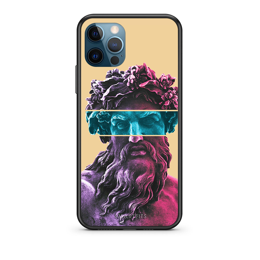 iPhone 12 Pro Max Zeus Art Θήκη Αγίου Βαλεντίνου από τη Smartfits με σχέδιο στο πίσω μέρος και μαύρο περίβλημα | Smartphone case with colorful back and black bezels by Smartfits