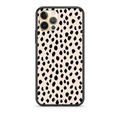 Θήκη iPhone 12 New Polka Dots από τη Smartfits με σχέδιο στο πίσω μέρος και μαύρο περίβλημα | iPhone 12 New Polka Dots case with colorful back and black bezels