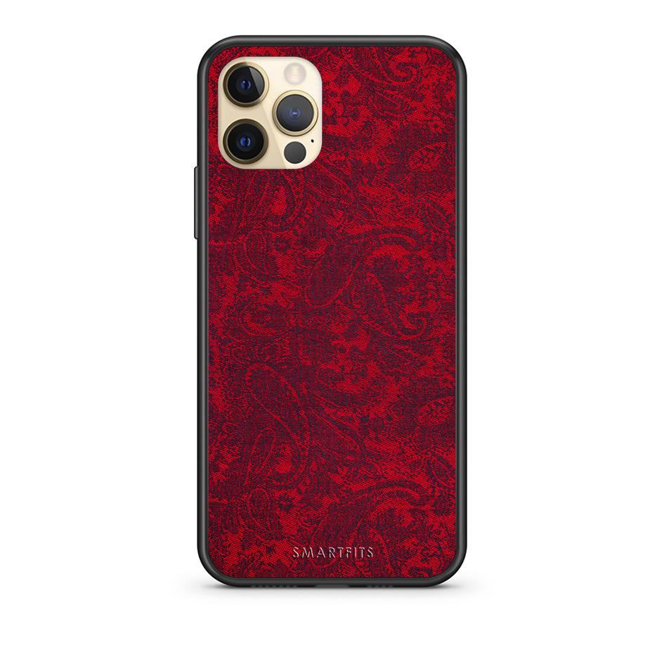 Θήκη iPhone 12 Paisley Cashmere από τη Smartfits με σχέδιο στο πίσω μέρος και μαύρο περίβλημα | iPhone 12 Paisley Cashmere case with colorful back and black bezels
