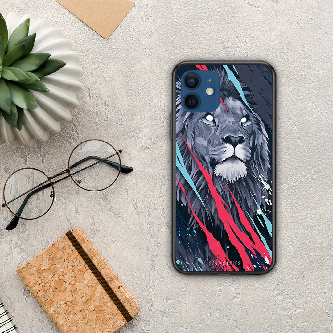 PopArt Lion Designer - iPhone 12 Pro θήκη