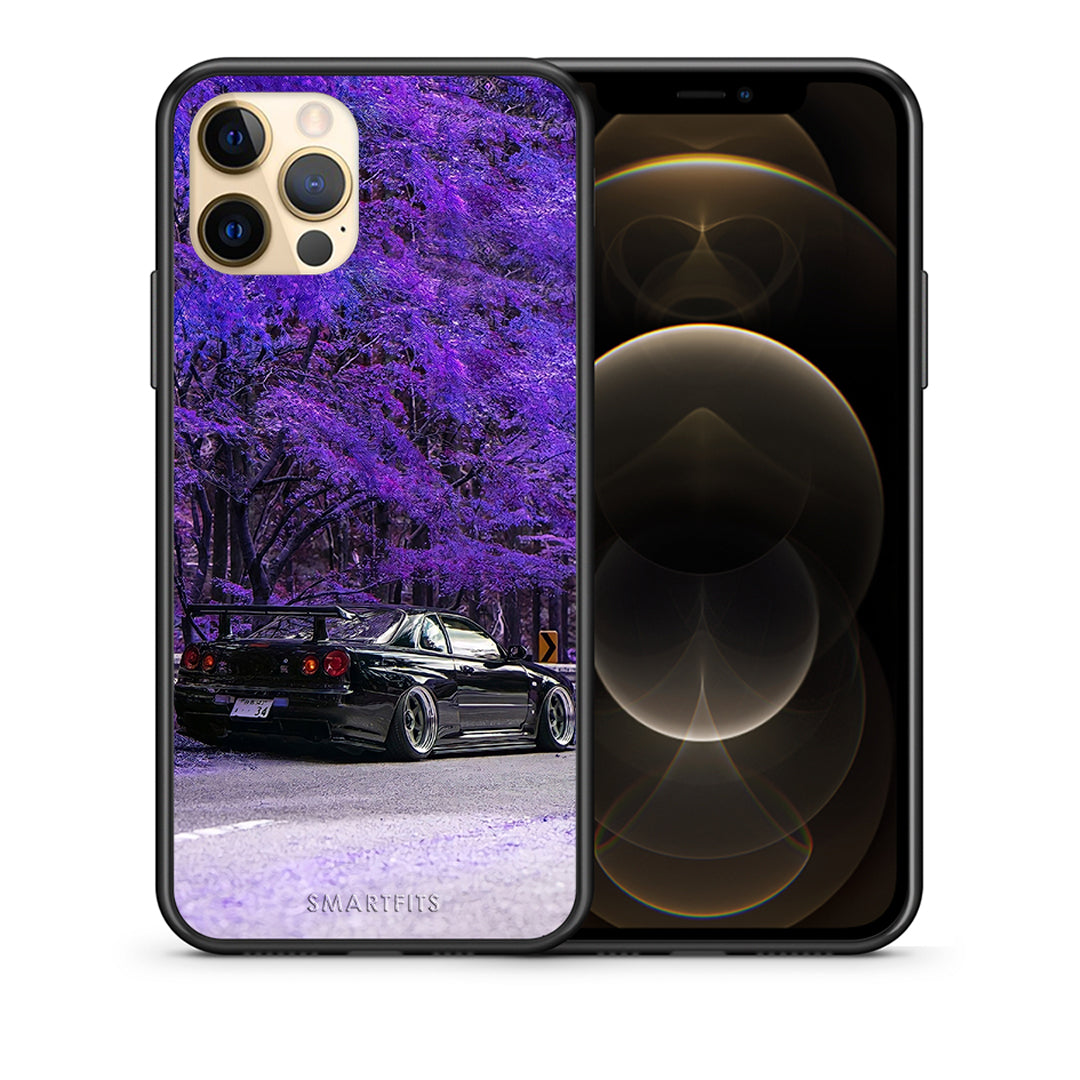 Θήκη Αγίου Βαλεντίνου iPhone 12 Pro Super Car από τη Smartfits με σχέδιο στο πίσω μέρος και μαύρο περίβλημα | iPhone 12 Pro Super Car case with colorful back and black bezels