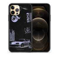 Thumbnail for Θήκη Αγίου Βαλεντίνου iPhone 12 Tokyo Drift από τη Smartfits με σχέδιο στο πίσω μέρος και μαύρο περίβλημα | iPhone 12 Tokyo Drift case with colorful back and black bezels