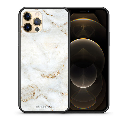 White Gold Marble - iPhone 12 Pro θήκη