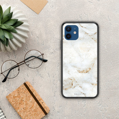 White Gold Marble - iPhone 12 θήκη