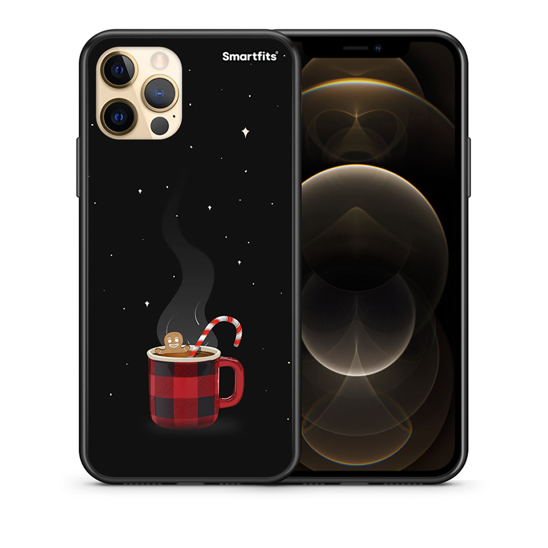 Θήκη iPhone 12 Pro Max Xmas Bathing από τη Smartfits με σχέδιο στο πίσω μέρος και μαύρο περίβλημα | iPhone 12 Pro Max Xmas Bathing case with colorful back and black bezels