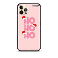 Thumbnail for Θήκη iPhone 12 Xmas Ho Ho Ho από τη Smartfits με σχέδιο στο πίσω μέρος και μαύρο περίβλημα | iPhone 12 Xmas Ho Ho Ho case with colorful back and black bezels