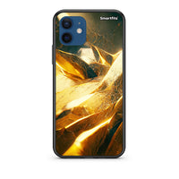 Thumbnail for Θήκη iPhone 12 Real Gold από τη Smartfits με σχέδιο στο πίσω μέρος και μαύρο περίβλημα | iPhone 12 Real Gold case with colorful back and black bezels