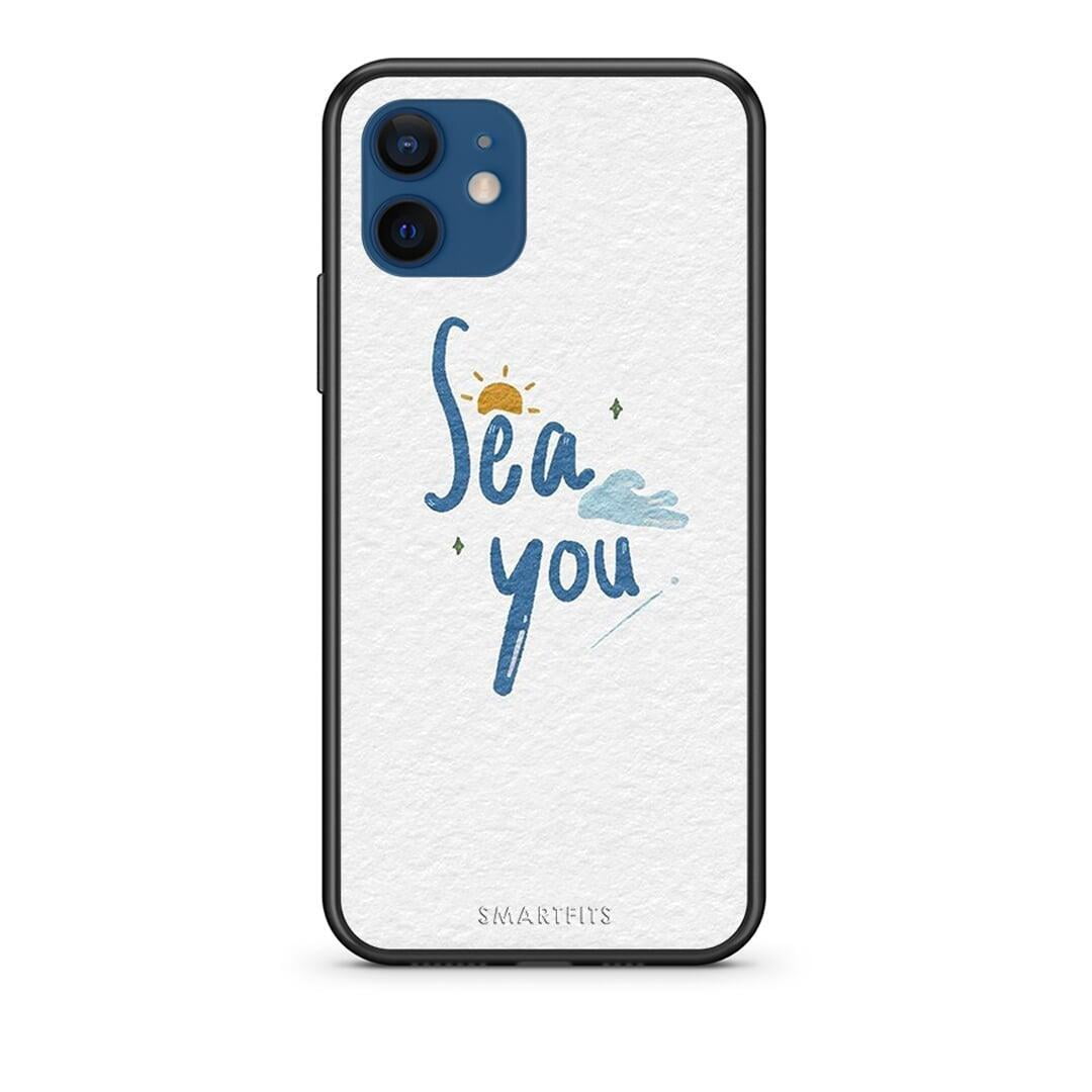 Θήκη iPhone 12 Sea You από τη Smartfits με σχέδιο στο πίσω μέρος και μαύρο περίβλημα | iPhone 12 Sea You case with colorful back and black bezels