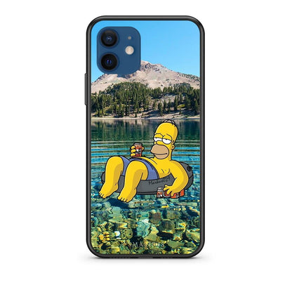 Θήκη iPhone 12 Summer Happiness από τη Smartfits με σχέδιο στο πίσω μέρος και μαύρο περίβλημα | iPhone 12 Summer Happiness case with colorful back and black bezels
