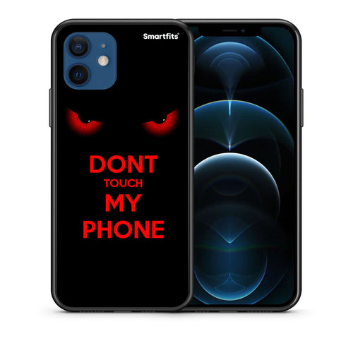 Θήκη iPhone 12 Pro Touch My Phone από τη Smartfits με σχέδιο στο πίσω μέρος και μαύρο περίβλημα | iPhone 12 Pro Touch My Phone case with colorful back and black bezels