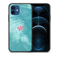 Thumbnail for Θήκη iPhone 12 Water Flower από τη Smartfits με σχέδιο στο πίσω μέρος και μαύρο περίβλημα | iPhone 12 Water Flower case with colorful back and black bezels