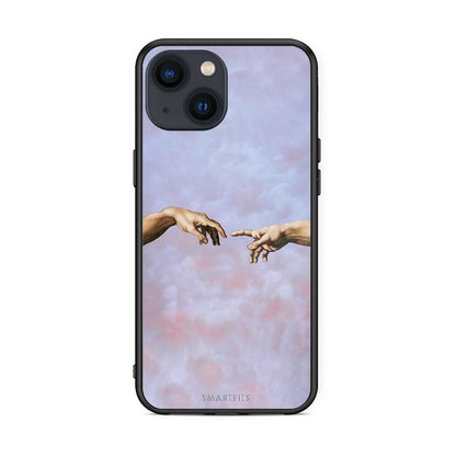 iPhone 13 Adam Hand θήκη από τη Smartfits με σχέδιο στο πίσω μέρος και μαύρο περίβλημα | Smartphone case with colorful back and black bezels by Smartfits