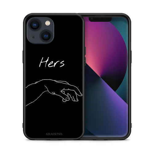 Θήκη Αγίου Βαλεντίνου iPhone 13 Aeshetic Love 1 από τη Smartfits με σχέδιο στο πίσω μέρος και μαύρο περίβλημα | iPhone 13 Aeshetic Love 1 case with colorful back and black bezels