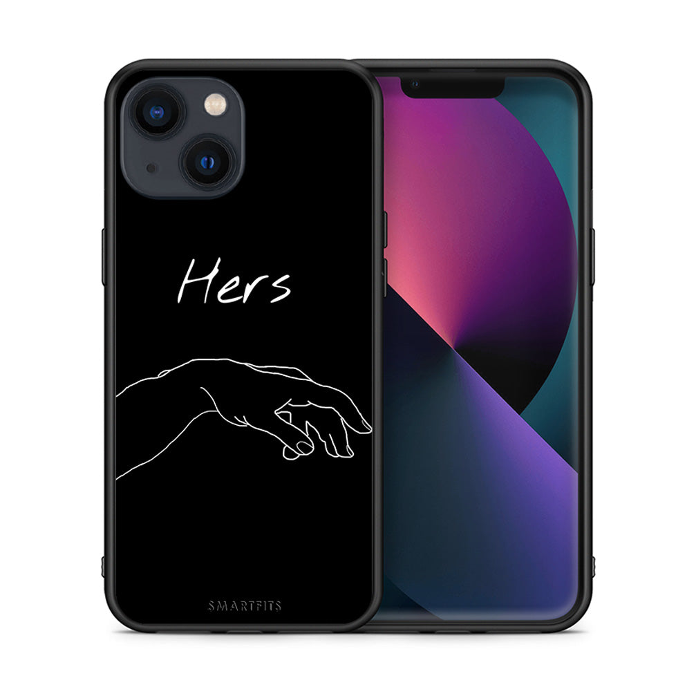 Θήκη Αγίου Βαλεντίνου iPhone 13 Mini Aeshetic Love 1 από τη Smartfits με σχέδιο στο πίσω μέρος και μαύρο περίβλημα | iPhone 13 Mini Aeshetic Love 1 case with colorful back and black bezels