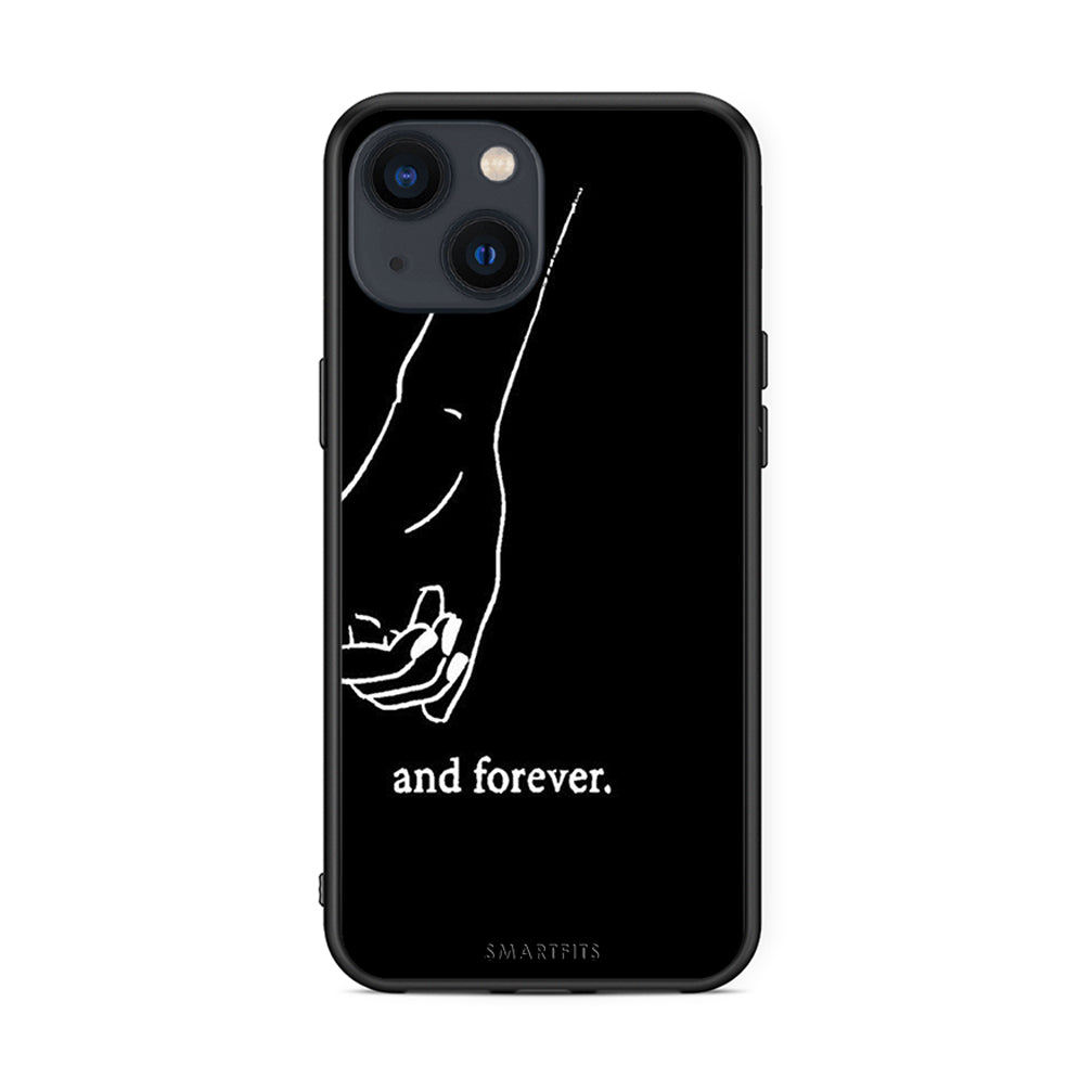 iPhone 13 Always & Forever 2 Θήκη Αγίου Βαλεντίνου από τη Smartfits με σχέδιο στο πίσω μέρος και μαύρο περίβλημα | Smartphone case with colorful back and black bezels by Smartfits