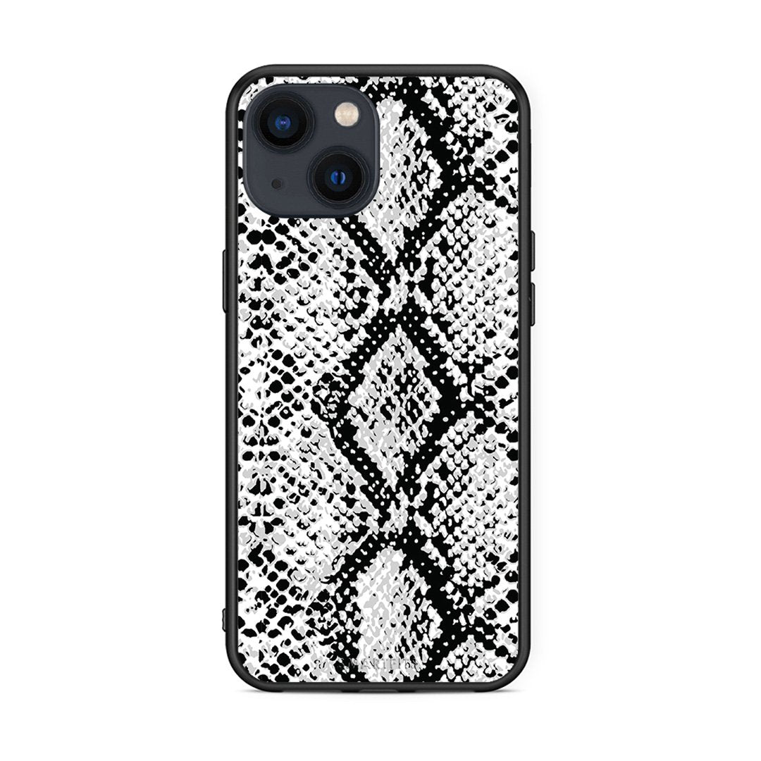 24 - iPhone 13 Mini White Snake Animal case, cover, bumper