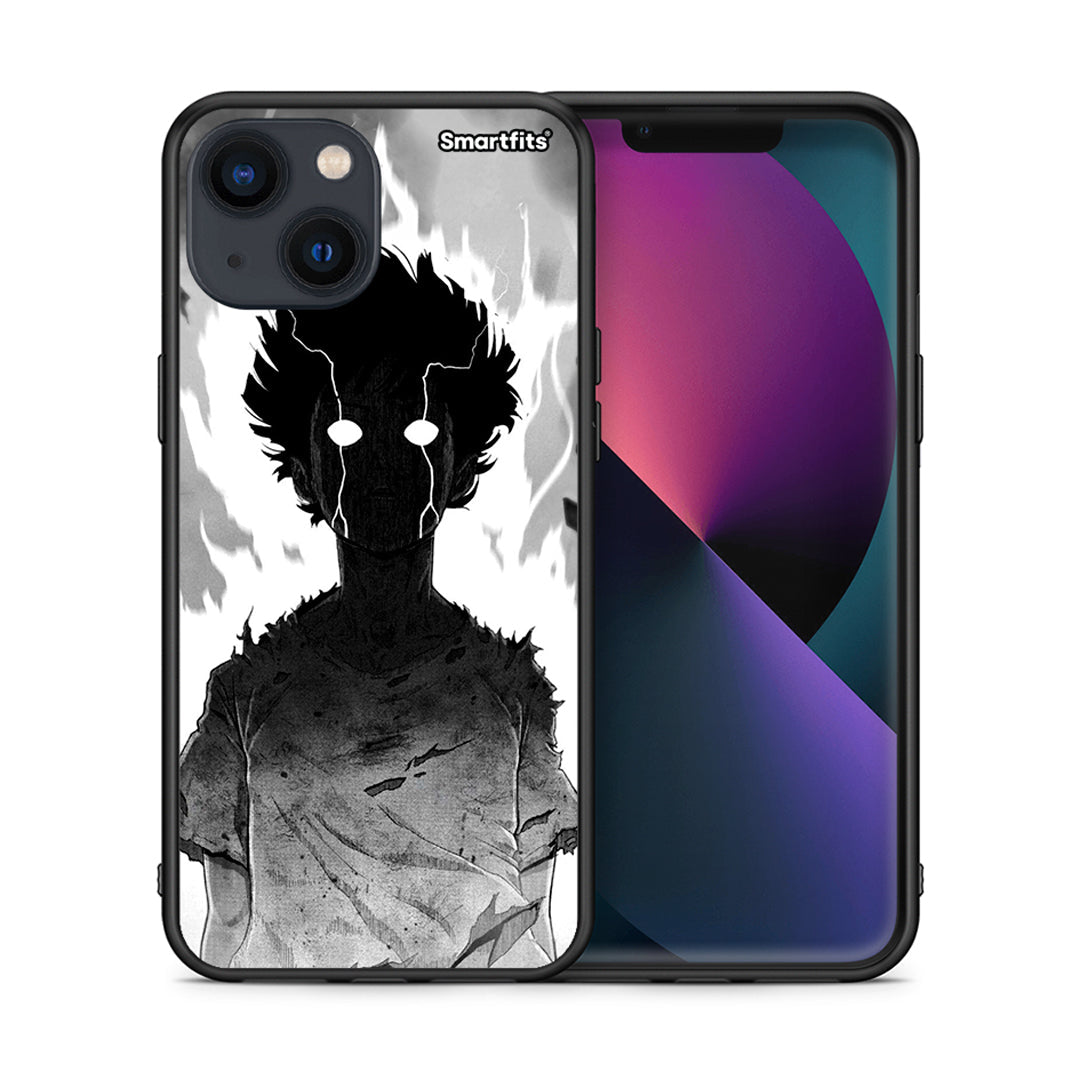 Θήκη iPhone 13 Mini Anime Boy από τη Smartfits με σχέδιο στο πίσω μέρος και μαύρο περίβλημα | iPhone 13 Mini Anime Boy case with colorful back and black bezels