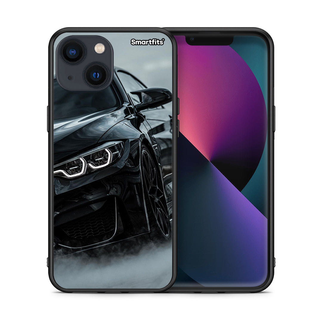 Θήκη iPhone 13 Mini Black BMW από τη Smartfits με σχέδιο στο πίσω μέρος και μαύρο περίβλημα | iPhone 13 Mini Black BMW case with colorful back and black bezels