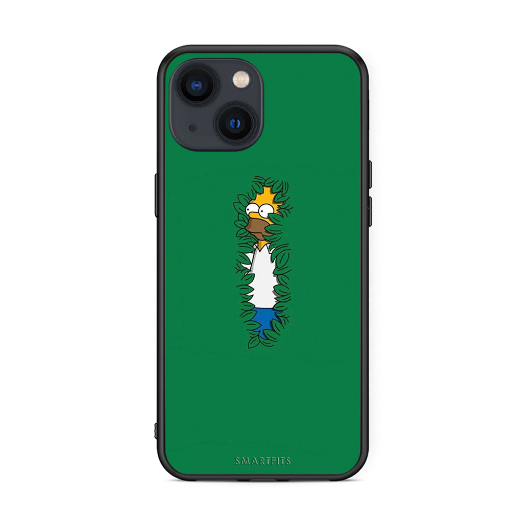 iPhone 13 Mini Bush Man Θήκη Αγίου Βαλεντίνου από τη Smartfits με σχέδιο στο πίσω μέρος και μαύρο περίβλημα | Smartphone case with colorful back and black bezels by Smartfits