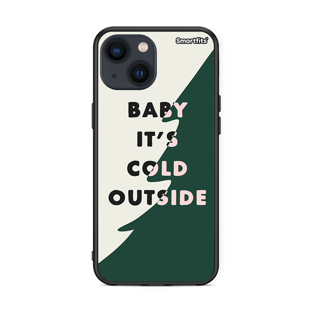 iPhone 13 Cold Outside θήκη από τη Smartfits με σχέδιο στο πίσω μέρος και μαύρο περίβλημα | Smartphone case with colorful back and black bezels by Smartfits