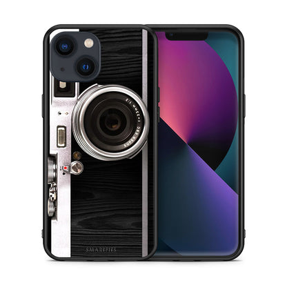 Θήκη iPhone 13 Mini Emily In Paris από τη Smartfits με σχέδιο στο πίσω μέρος και μαύρο περίβλημα | iPhone 13 Mini Emily In Paris case with colorful back and black bezels