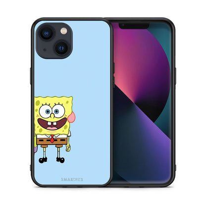 Θήκη iPhone 13 Mini Friends Bob από τη Smartfits με σχέδιο στο πίσω μέρος και μαύρο περίβλημα | iPhone 13 Mini Friends Bob case with colorful back and black bezels