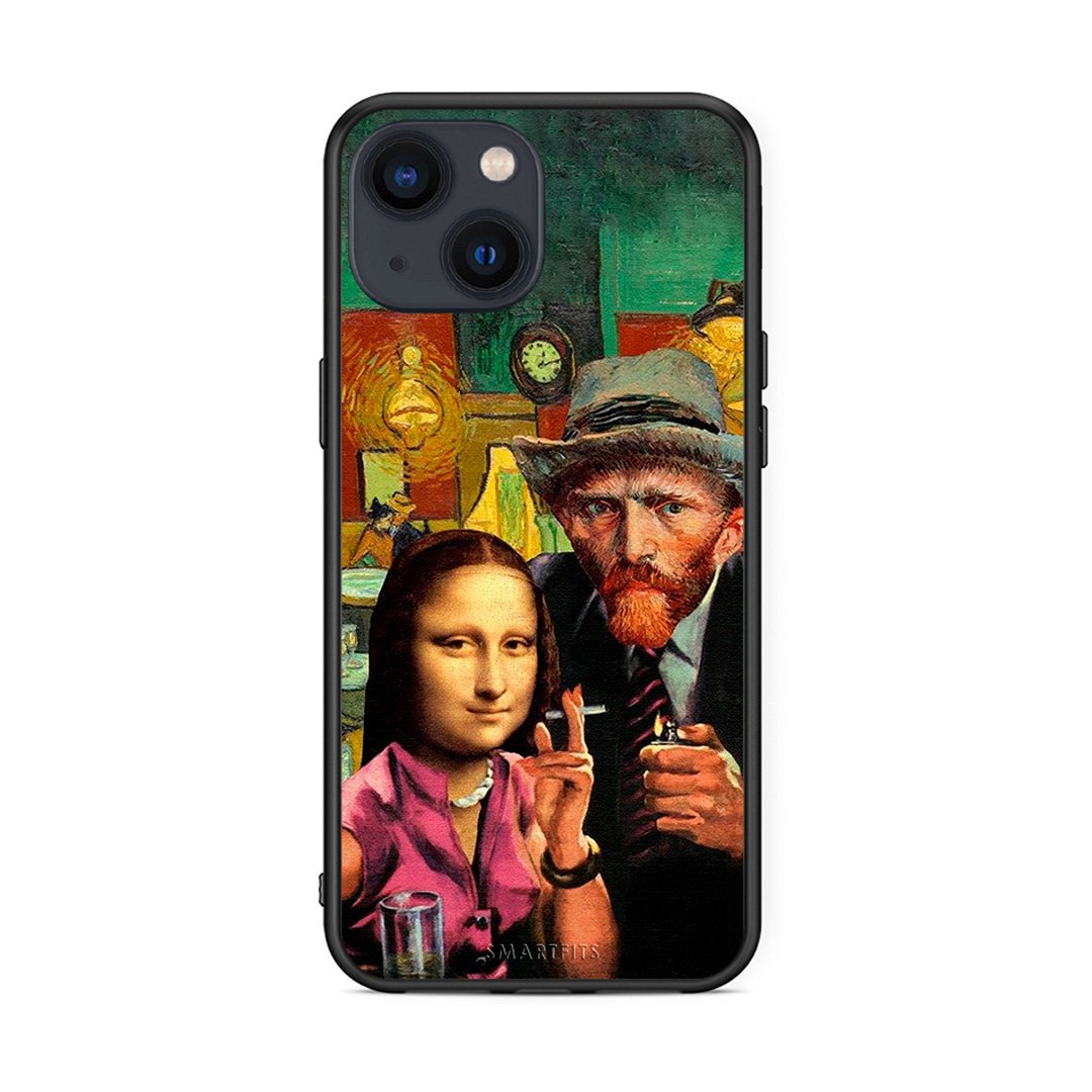 iPhone 13 Mini Funny Art θήκη από τη Smartfits με σχέδιο στο πίσω μέρος και μαύρο περίβλημα | Smartphone case with colorful back and black bezels by Smartfits