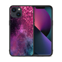 Thumbnail for Θήκη iPhone 13 Aurora Galaxy από τη Smartfits με σχέδιο στο πίσω μέρος και μαύρο περίβλημα | iPhone 13 Aurora Galaxy case with colorful back and black bezels