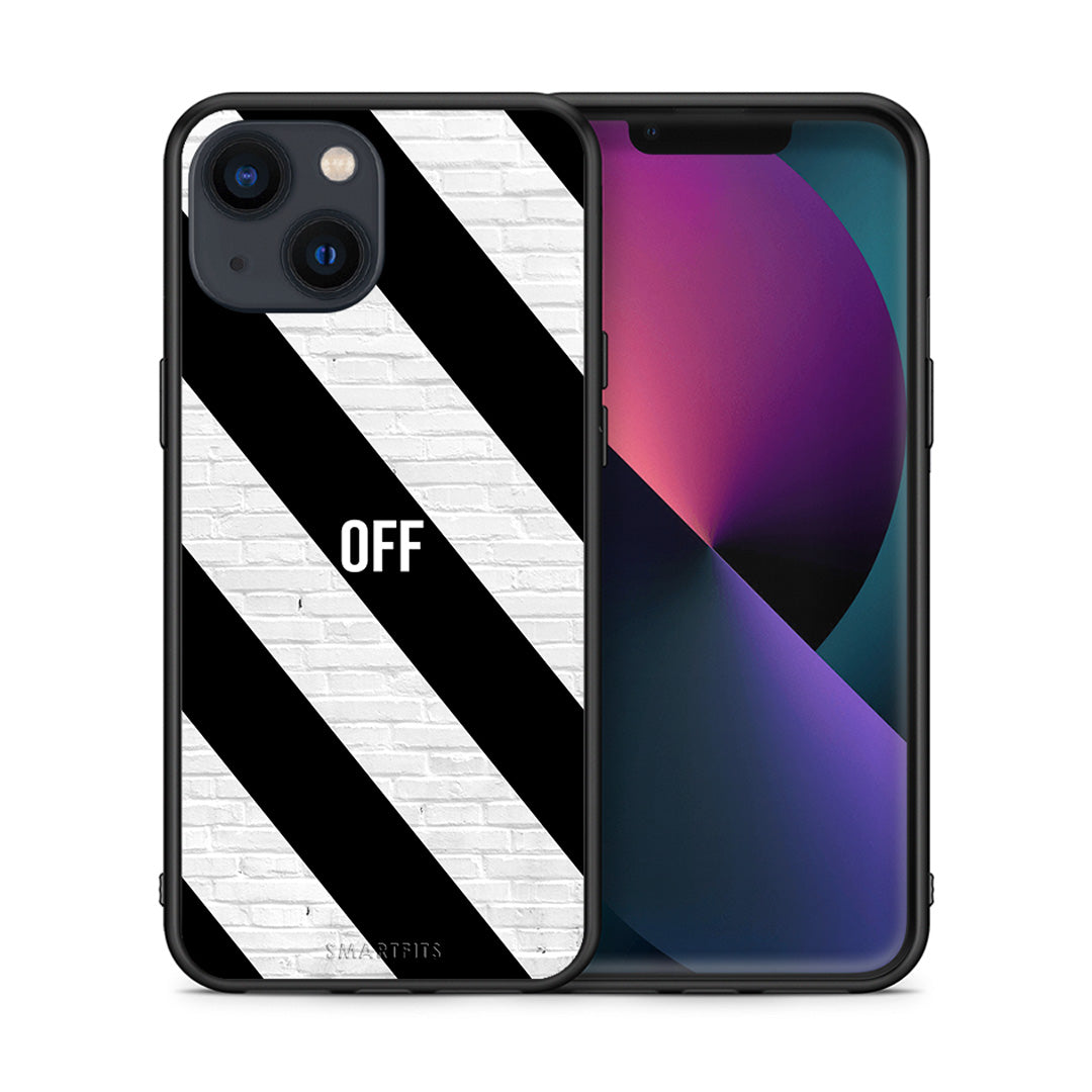 Θήκη iPhone 13 Get Off από τη Smartfits με σχέδιο στο πίσω μέρος και μαύρο περίβλημα | iPhone 13 Get Off case with colorful back and black bezels