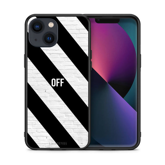 Θήκη iPhone 13 Get Off από τη Smartfits με σχέδιο στο πίσω μέρος και μαύρο περίβλημα | iPhone 13 Get Off case with colorful back and black bezels