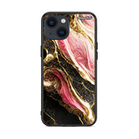 Thumbnail for iPhone 13 Glamorous Pink Marble θήκη από τη Smartfits με σχέδιο στο πίσω μέρος και μαύρο περίβλημα | Smartphone case with colorful back and black bezels by Smartfits