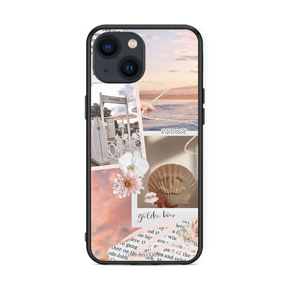 iPhone 13 Golden Hour Θήκη Αγίου Βαλεντίνου από τη Smartfits με σχέδιο στο πίσω μέρος και μαύρο περίβλημα | Smartphone case with colorful back and black bezels by Smartfits