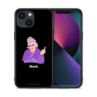 Thumbnail for Θήκη iPhone 13 Mini Grandma Mood Black από τη Smartfits με σχέδιο στο πίσω μέρος και μαύρο περίβλημα | iPhone 13 Mini Grandma Mood Black case with colorful back and black bezels