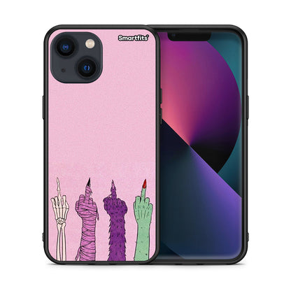 Θήκη iPhone 13 Mini Halloween Be A Lady από τη Smartfits με σχέδιο στο πίσω μέρος και μαύρο περίβλημα | iPhone 13 Mini Halloween Be A Lady case with colorful back and black bezels